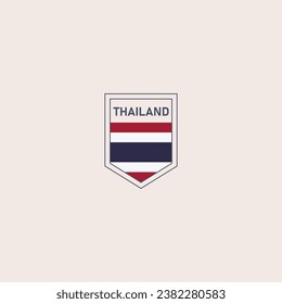 Thailand - Show your support with this powerful flag and shield design.
