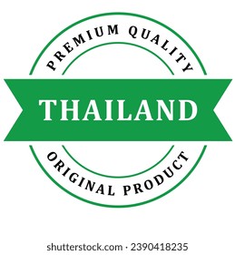 Thailand. The sign premium quality. Original product. Framed with the flag of the country