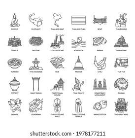 Thailand symbol, Thin Line and Pixel Perfect Icons