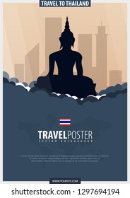 Thailand. Time to Travel banner. Vector illustration
