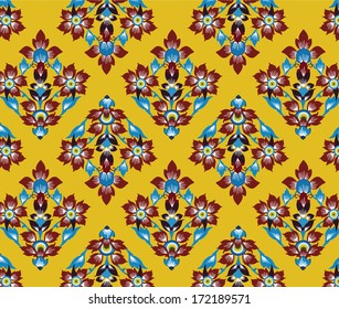 Thailand traditional art pattern in vector 