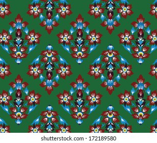Thailand traditional art pattern in vector 