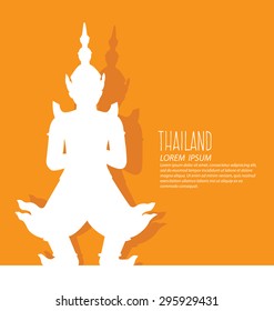Thailand, Travel and tourism concept vector Illustration.