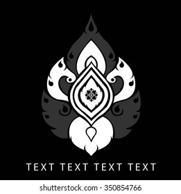 Thailand vector art form.