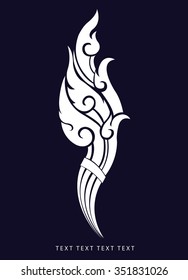 Thailand vector art form.