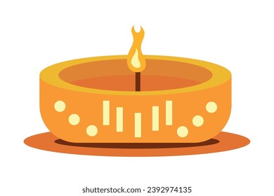 thaipusam candle design vector isolated