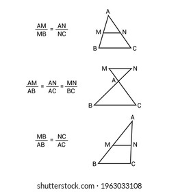 thales interceptan el teorema en matemáticas