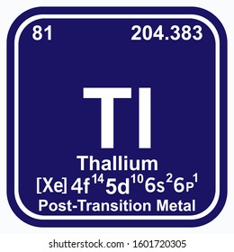 Thallium Periodic Table of the Elements Vector illustration eps 10