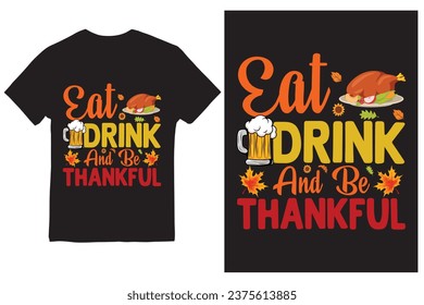 Thangs giving's T-shirt Design Trendy T-shirt Design
