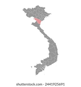 Thanh Hoa Provinz Karte, administrative Division von Vietnam. Vektorgrafik.