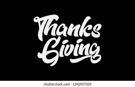 Thank giving text slogan print for t shirt, card, gift and other us. lettering slogan graphic vector illustration