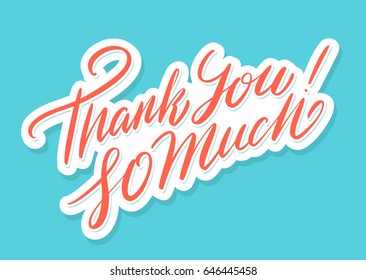 Thank so much! Greeting card. 