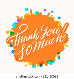 Thank so much! Greeting card. 