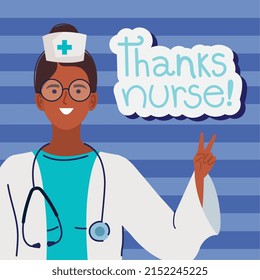 Dankeschön an die Krankenschwester