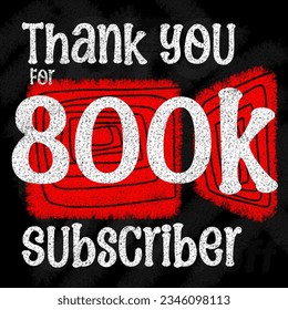 Thank you for 100 200 300 400 500 600 700 800 900 k subscriber selebration poster on social media 