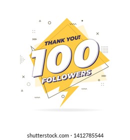 Thank You 100 Followers Images Stock Photos Vectors Shutterstock