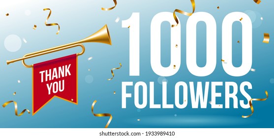 Thank You 1000 followers banner