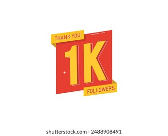 Thank You 1000 Followers On Social Media