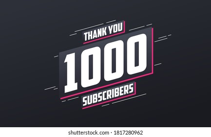 Thank You 1000 Subscribers 1k Subscribers Celebration.