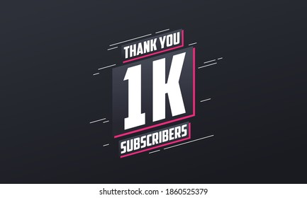 Thank You 1000 Subscribers 1k Subscribers Celebration.