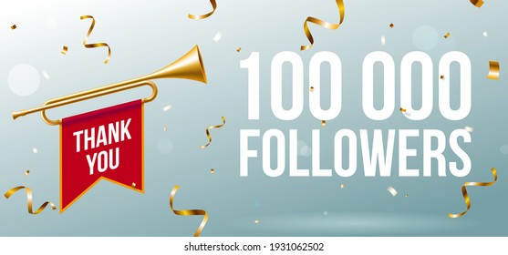 Thank You 100000 followers banner