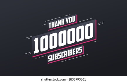 Vielen Dank 1000000 Abonnenten 1m Abonnenten feiern.