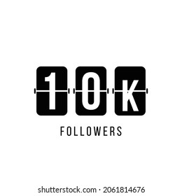 thank you 10k followers, social media vector squared post template