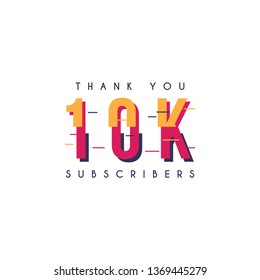 Thank you 10k subscribers design template