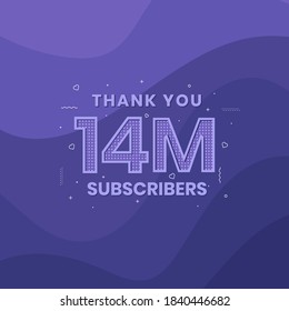 Gracias 14000000 suscriptores celebración de 14m suscriptores.