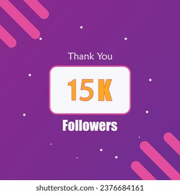 Thank you for 15k followers vector design.eps