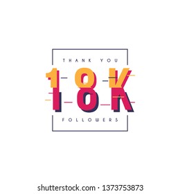 Thank you 18k followers design template