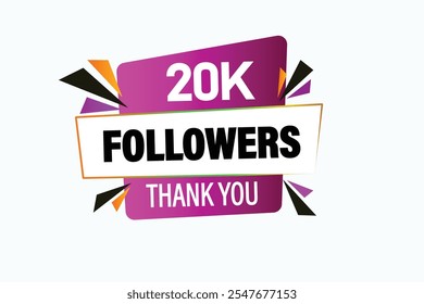 thank you 19k followers,  vector, illustration, social, media, post,  subscribers, followers animation design, banner, premium, background
