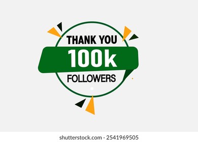 thank you 200k followers  vector illustration social media post  subscribers or followers animation design banner 
