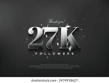 Thank you 27k followers. Elegant design with metallic silver color.