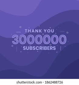 Thank you 3000000 subscribers 3m subscribers celebration.