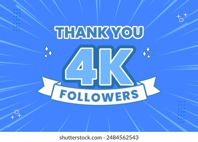 Thank you 4000 followers thank giving social media community post or Thank you followers peoples