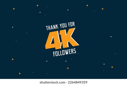 THANK YOU FOR 4K FOLLOWERS. SOCIAL MEDIA TEMPLATES.