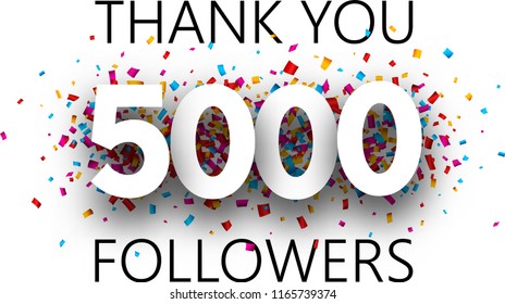 5000 followers thank you Images, Stock Photos & Vectors | Shutterstock