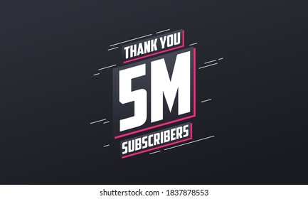 Gracias 5000000 suscriptores celebración de 5 millones de suscriptores.