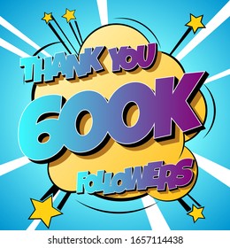 Thank You 600000 followers Comics Banner