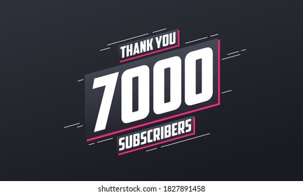 Gracias 7000 suscriptores 7k celebración.