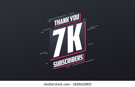 Thank you 7000 subscribers 7k subscribers celebration.