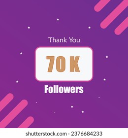 Thank you for 70k followers vector design.eps