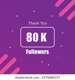 Thank you for 80k followers vector design.eps