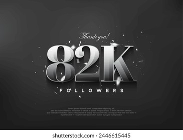 Thank you 82k followers. Elegant design with metallic silver color.