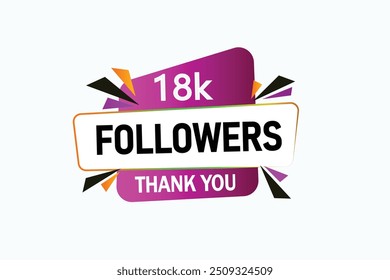 thank you 9K followers  vector illustration social media post  subscribers or followers animation design banner 