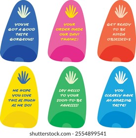 Thank You Abstract Card Minimalist Simple Colorful Bold Design Tag