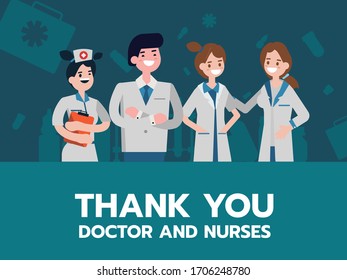 Thank you to all the doctors who sacrificed and protected the people from the corona virus.