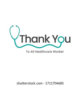 thank you attention images stock photos vectors shutterstock https www shutterstock com image vector thank you all healthcare worker 1711704685