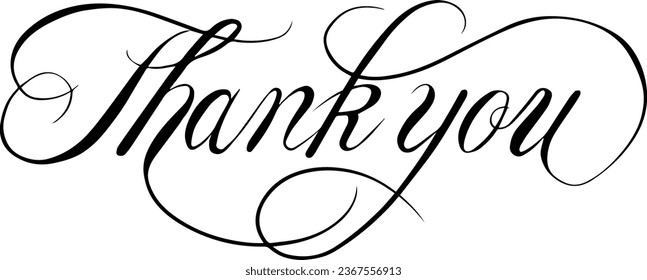 Thank you Appreciation Card.  Thank you so much lettering slogan. Custom hand lettering good for print, greeting cards, flyer, tshirt design, postcard, poster social media, etc. Vector Art.